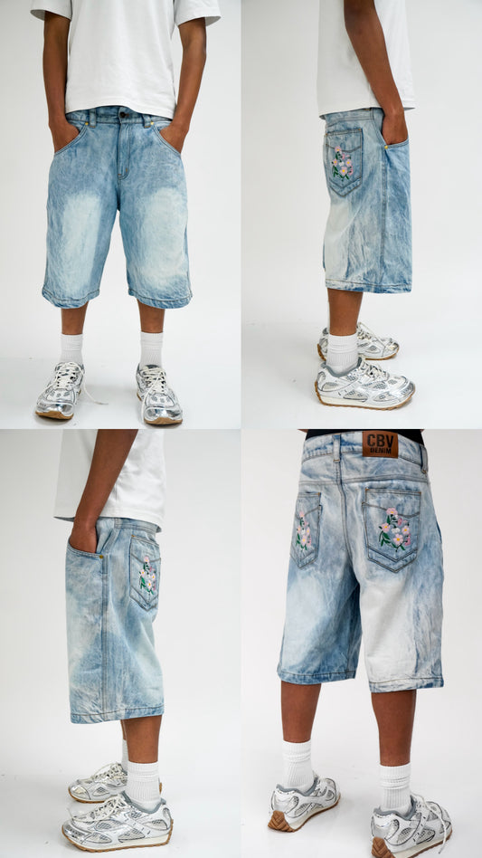 Denim Pedal Jorts